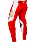 Kalhoty EVOLUTION DST. FLY RACING - USA 2024 (červená/bílá/červená iridium)