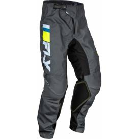 Kalhoty KINETIC PRIX, FLY RACING - USA (šedá/šedá/hi-vis)