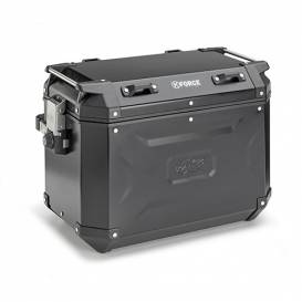 Boční kufr K-FORCE - pravý, KAPPA (48l, černý hliník, 49,5x38,7x30,6 cm)