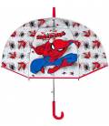 Siva deštník Spider - Man transparentní