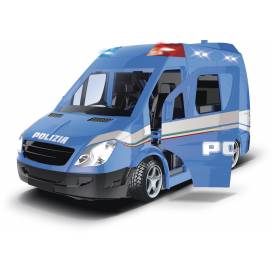 RE.EL Toys mobilní policejní jednotka Polizia 1:20 se světly a zvuky natahovací