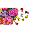 Wooden City dřevěné puzzle - Květiny - velikost L
