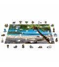 Wooden City dřevěné puzzle - pláž Paradise Island  L
