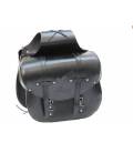 Side leather bags for the Sunway SW1 motorcycle