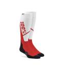 Ponožky TORQUE MX, 100% - USA (bílá/červená)