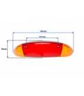 Rear light glass for scooter 50/125 - type3