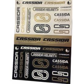 CASSIDA HELMETS sticker sheet - gold