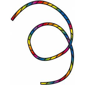 Invento Tube Tail Rainbow Spiral 6m