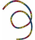 Invento Tube Tail Rainbow Spiral 6m