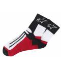 Ponožky krátké RACING ROAD COOLMAX®, ALPINESTARS (černé/bílé/červené)