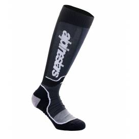 Ponožky MX PLUS, ALPINESTARS (černá/bílá) 2024