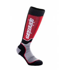 Ponožky MX PLUS, ALPINESTARS, dětské (černá/červená/šedá) 2024