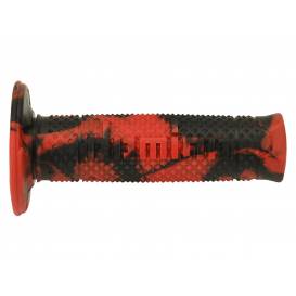 Gripy A260 SNAKE (offroad) délka 120 mm, DOMINO (červeno-černé)