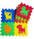 Siva Pěnové puzzle pro děti - zvířata