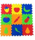 Siva Pěnové puzzle pro děti - ovoce