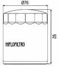 Olejový filtr HF170C, HIFLO - Anglie (Chrom)