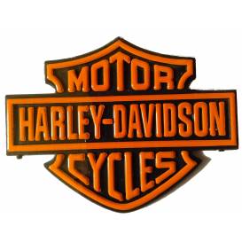 Samolepka 3D Harley Davidson - oranžová