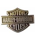 Samolepka 3D Harley Davidson - stříbrná