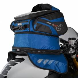 Tankbag na motocykl M30R, OXFORD (černý/modrý, s magnetickou základnou, objem 30 l)