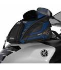 Tankbag na motocykel M2R, OXFORD - Anglicko (čierny / modrý, s magnetickou základňou, objem 2 l)